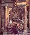 Alexander Canvas Paintings - Tomb of Pope Alexander VII